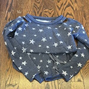 Starry Navy Kids Top and Shorts Set